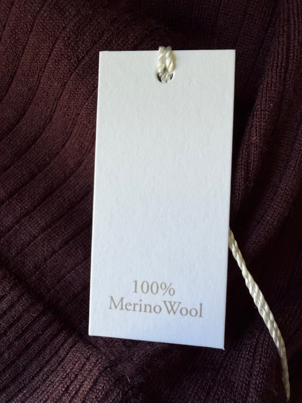 NWT Abercrombie & Fitch 100% Merino Wool Brown Ribbed Midi Maxi Skirt Size XL - Picture 5 of 6